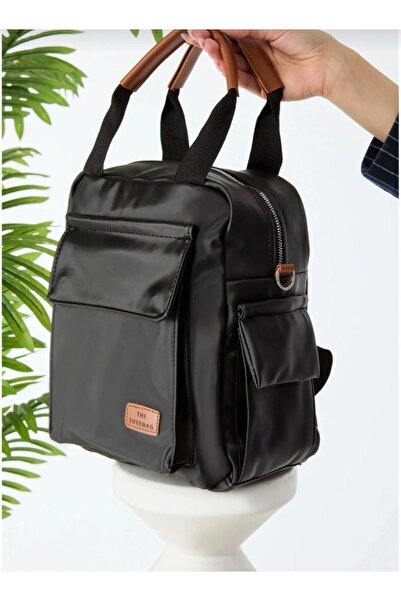 Gullfoss Satin Drinkable Bag - Multi-Compartment Backpack, Shoulder and Handbag