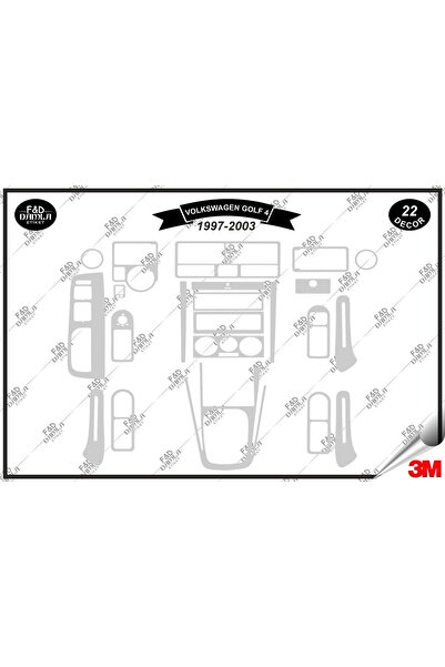 FD Damla Etiket لسيارة فولكس فاجن جولف 4 1997-2003 وحدة تحكم طوربيد الصدر طقم...