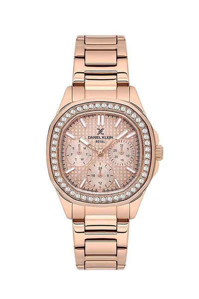 Daniel Klein Dke.1.10636-4 Functions Passive Rhinestone Design Rose Women's Wristwatch