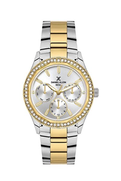 Daniel Klein Dke.1.10762-5 Fonksiyonlar Pasif Taşlı Tasarım Metalik-altın Renk Kadın Kol Saati