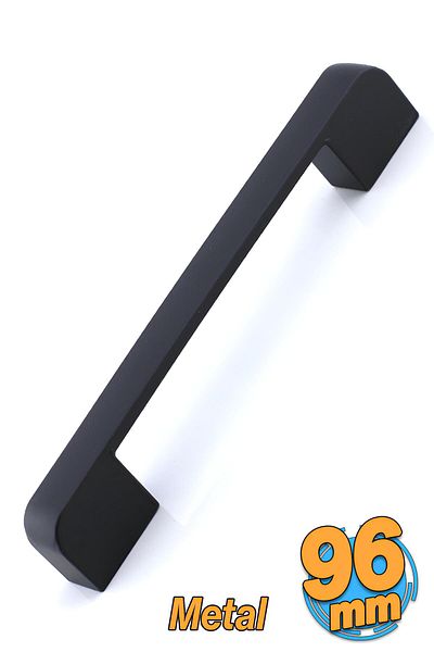 Badem10 Radus Mâner Metal Negru 96 Mm -9.6 Cm Mobilier Bucătărie Sertar Dulap Mânere Dulap Mâner