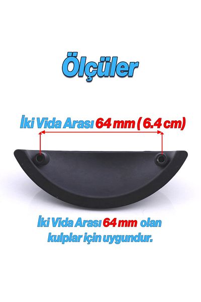 Badem10 Yelken Mussel Stone Dish 64 mm Buton Mobilier negru Sertar de bucătărie Dulap dulap Mânere Mâner