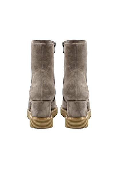Vario Süet Dolgu Topuk Kadın Bot Vızon Suet(MİNK SUEDE)