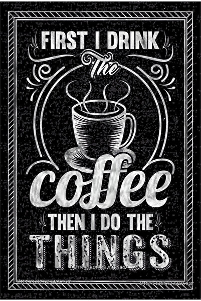 Hayat Poster desen cu cretă pe tablă cafea grafică acasă bucătărie decor poster retro din lemn