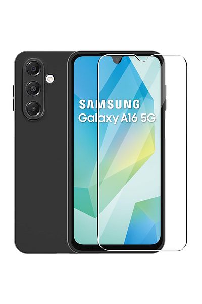 m.tk moveteck واقي شاشة متوافق مع هاتف Samsung Galaxy A16، زجاج مقاوم للكسر، زجاج مقسى 9H، شفاف