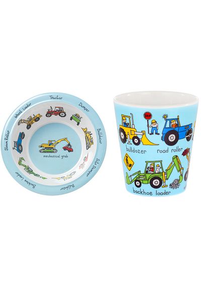 Tyrrell Katz Melamine Feeding Bowl and Drinking Cup // Wheels