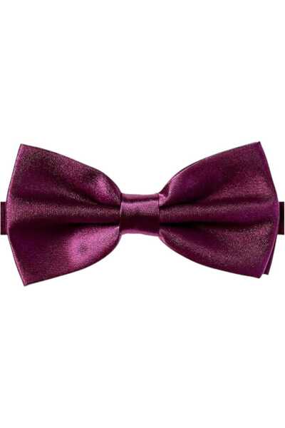 Uniquetrenders Men's Solid Color Satin Bow Tie