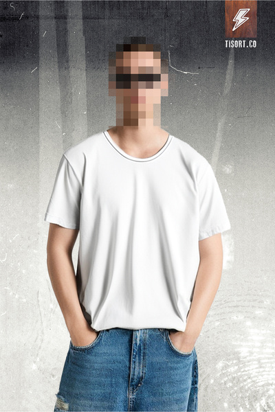 Beyaz Basic Tişört - Tisort.co