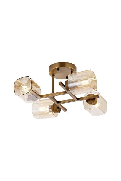 Avonni Ar-60271-4e Eskitme Kaplama Modern Avize E27 Metal Cam 44cm