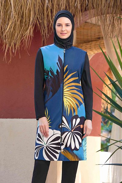 REMSA Emılıa 9262 Full Covered Μαύρο Μαγιό Hijab