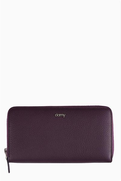 DAMY Genuine Leather Women's Wallet 907 - Plum