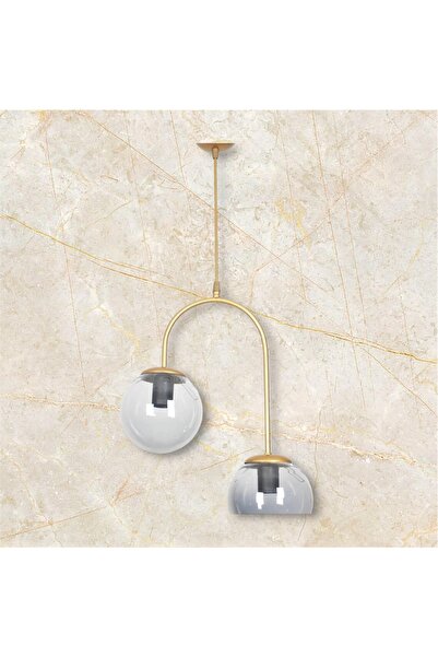 OSC HOME AYDINLATMA TASARIM SPOR AVİZE 2Lİ CAMLI FÜME