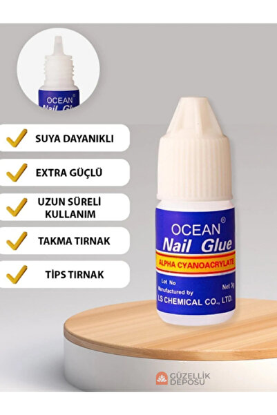 Güzellik Deposu Ocean Takma Tırnak Yapıştırıcı Tips Yapıştırıcı Hızlı Yapıştı...