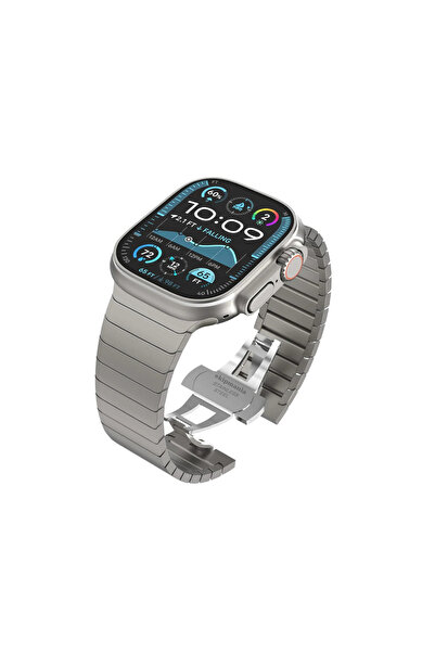 ekipmania Çelik Bilezik Loop Kordon Apple Watch 44-45-46-49mm Uyumlu