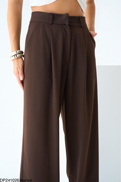 Lupies Kadın Kahve Cepli Palazzo Pantolon