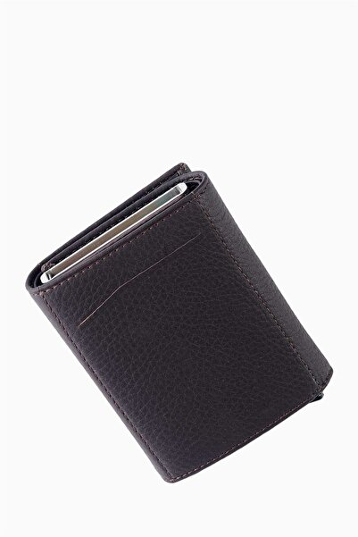 DAMY Genuine Leather Unisex Mechanized Wallet 626Mg - Brown