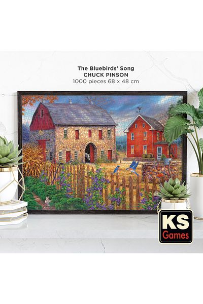 Ks Games The Bluebirds' Song 1000 Piece Puzzle