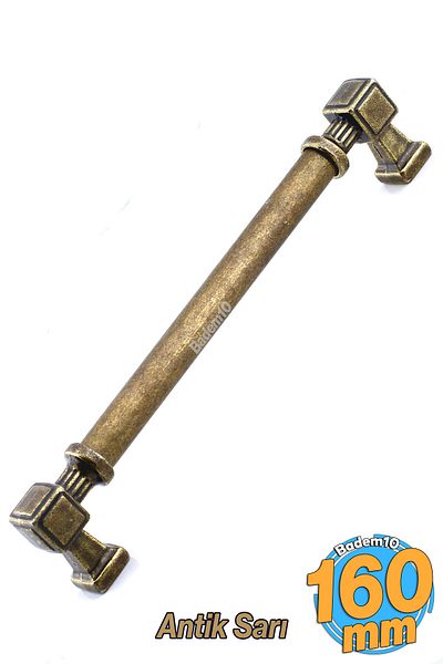 Badem10 Talas Antique Galben Metal învechit 160 mm Mobilier Bucătărie Sertar Dulap Mâner Mâner 16 cm