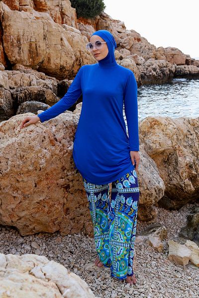 Remsa Mayo Lycra Wide Leg Hijab Swimsuit - Full Covered 900-301