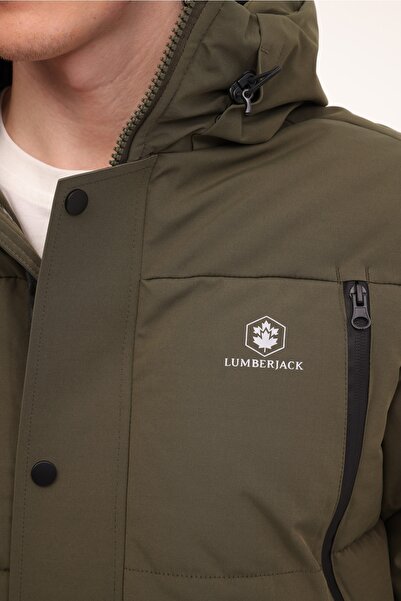 lumberjack ML ADLERS LONG COAT 4PR Haki Erkek Uzun Kaban
