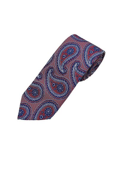 Brianze Red Blue Shawl Pattern Tie