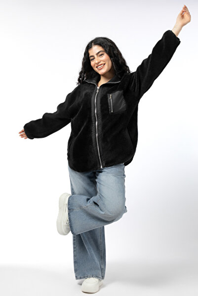 Blue Age Outdoor Travel Sherpa Jacket_M_Black