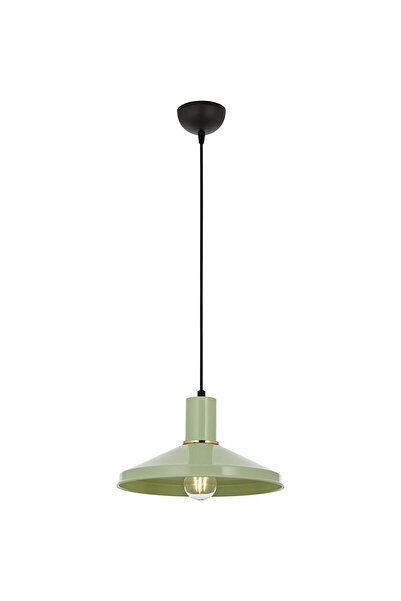 Avonni AV-4106-M24-GREEN Yeşil Boya Modern Avize E27 Metal H: 80 cm, Ø: 30 cm