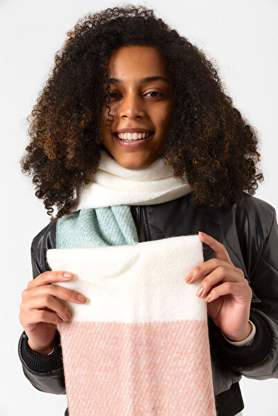 REMSA 40Χ210 εκ. Φούντες Μπουκλ Φουλάρι - 1290 Πούδρα