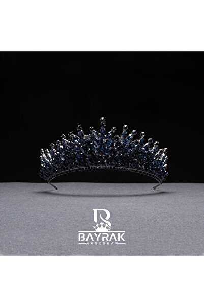 VİYA Marina 3D Bridal Crown Bridal Hair Accessory