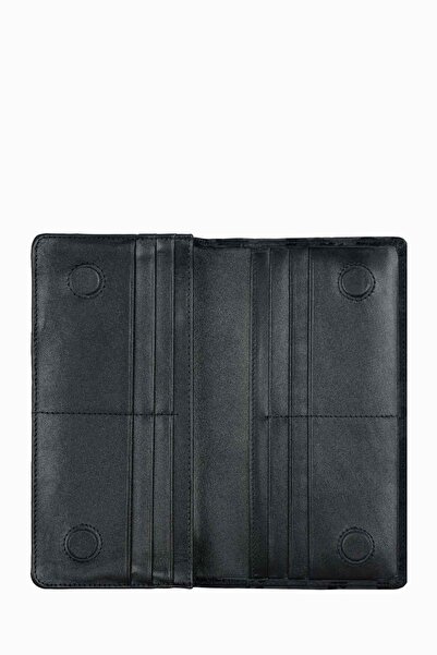 DAMY Genuine Leather Hand Portfolio with Phone 804KM - Black