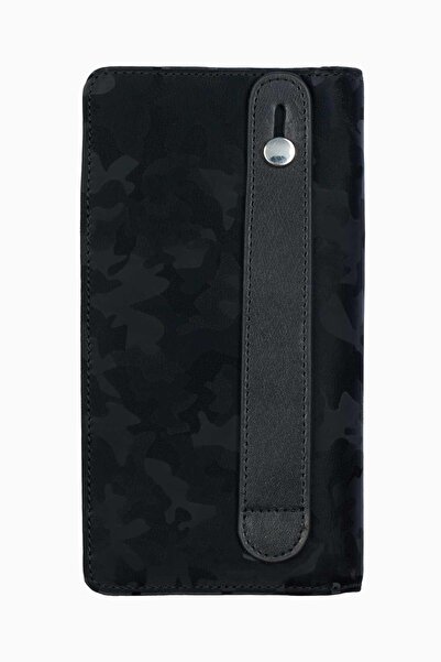 DAMY Genuine Leather Hand Portfolio with Phone 804KM - Black