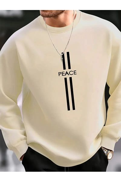 Karatopak Hanorac oversize unisex cu imprimeu Peace