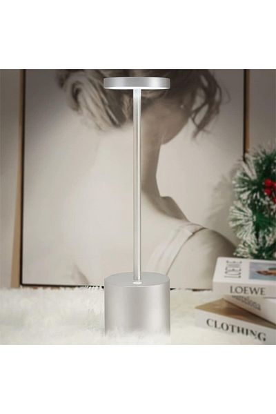 Taimi Cordless Touch LED Table Lamp 1800mAh Stick shaped Silver