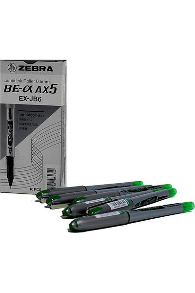 Zebra 0.5 Direct Ink Roller AX5 (Green) -Set of 10