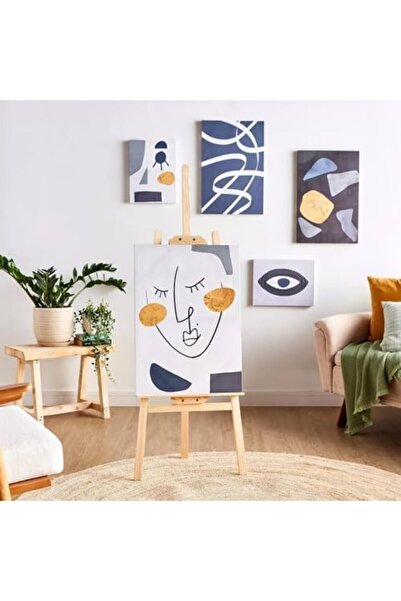 Taimi حامل فني خشبي قابل للطي، قطعة واحدة، متعدد الاستخدامات، بيج - 175 سم