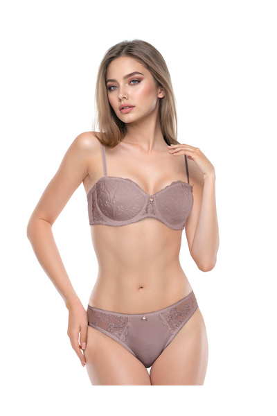 Le Jardin Kadın Straptez Balenli Desteksiz Sütyen Takım 5155