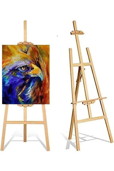 Taimi Wooden Drawing Stand Beige 1.75m