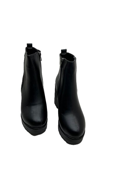 GİRGÖR Yandan Taşlı Fermuarlı Yüksek Topuklu Kadın Bot