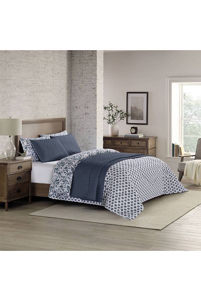 Orange Bed & Bath Fall Costco | 6-piece Double Size Comforter Set - Navy 279 × 243 Cm