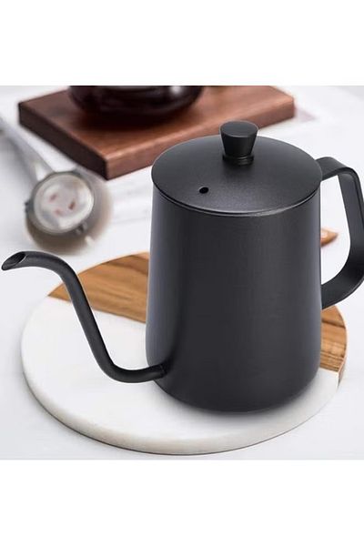 Taimi Hand Drip Coffee Kettle, Gooseneck Tea Pot, Stainless Steel, 300ml, for Pour Over Coffee