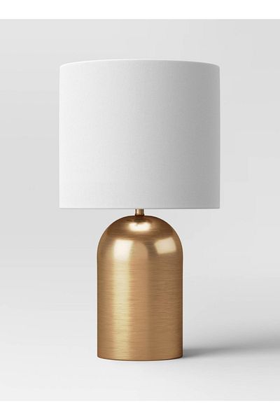 Taimi Dimmable Bedside Table Lamp, Modern Metal Base with Fabric Cover, for Bedroom, Office