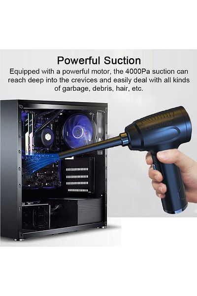 Taimi 3-in-1 Air Duster, 6000mAh, 120W Cordless Vacuum, 2 Modes for PC & Car Cleaning