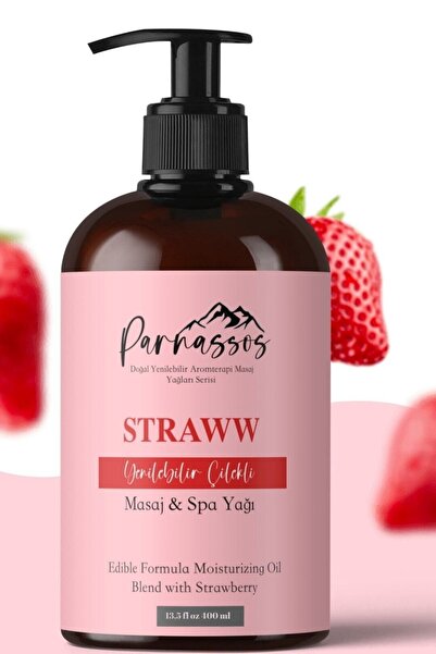 Parnassos Doğal Çilek Özlü Duyusal & Nemlendirici Aromaterapi Masaj Yağı – Ra...