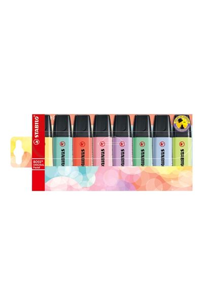 Stabilo Highlighter Pastel Wallet 8 Pcs (70/8-2)
