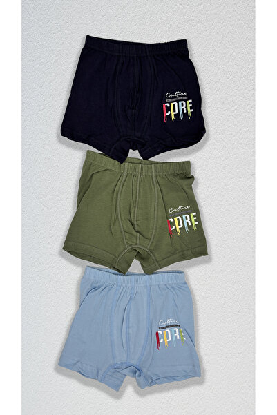 BEYAZTOPTAN Dečak Štampano Mješovite boje Pamuk pakovanja bokserice 3-dijelni