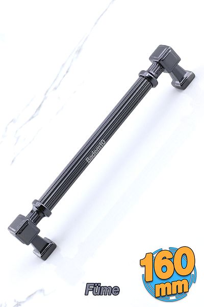 Badem10 Talas Metal Culoare Afumată 160 Mm Mobilier Bucătărie Sertar Dulap Dulap 16 Cm Mâner Mâner