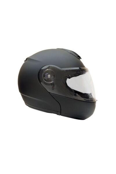 ZEUS ZS-3050 Matt Black Çene Açılır Motosiklet Kask