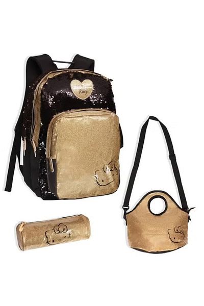 Hello Kitty school backpack with pencil case and lunch bag size 18 inches