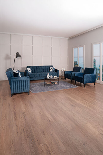 Kilim Mobilya Linda Koltuk Takımı 3 2 B B Mavi