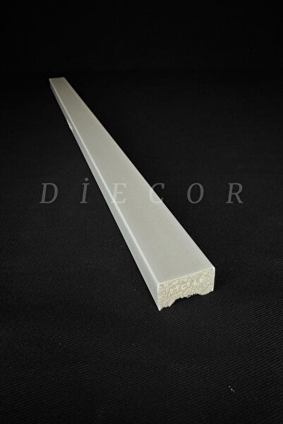 DİECOR Dekoratif Boyanabilir 1 Adet 2 cm Düz Polistren Duvar Çıtası